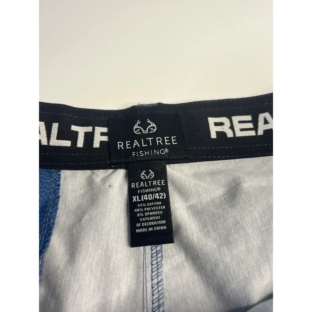 Realtree‎ Men Blue Camouflage Performance Hybrid Fishing Shorts XL Outdoor